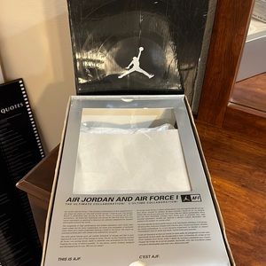 Air Jordan & Air Force 1 AJF 4 size 11 SUEDE Black, Red, & Grey